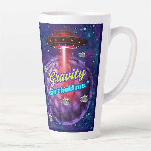 GRAVITÄT KANN MICH NICHT HALTEN MILCHTASSE (Rechts)