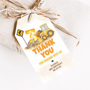 Gravitation Baugewerbe 3. Geburtstag Gunst Tags Geschenkanhänger