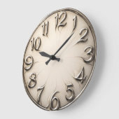 Gravitational Drift — Surreal Distorted Numeral Große Wanduhr (Winkel)