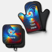 Gravitations Blueshift Ofenhandschuh & Topflappen-Set (Vorderseite/Rückseite)