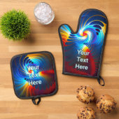 Gravitations Blueshift Ofenhandschuh & Topflappen-Set (Oben Unten)