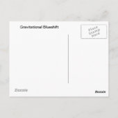 Gravitations Blueshift Postkarte (Rückseite)