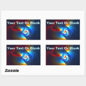 Gravitations Blueshift Rechteckiger Aufkleber (Blatt)