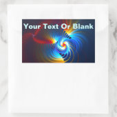 Gravitations Blueshift Rechteckiger Aufkleber (Tasche)