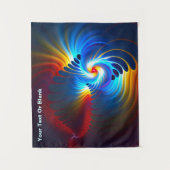 Gravitations Blueshift Wandteppich (Vorderseite)