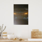 Gravitationsgeladenes Bild der Ferngalaxie Poster (Küche)