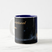 Gravitationswellen-Tasse Zweifarbige Tasse (Vorderseite Links)