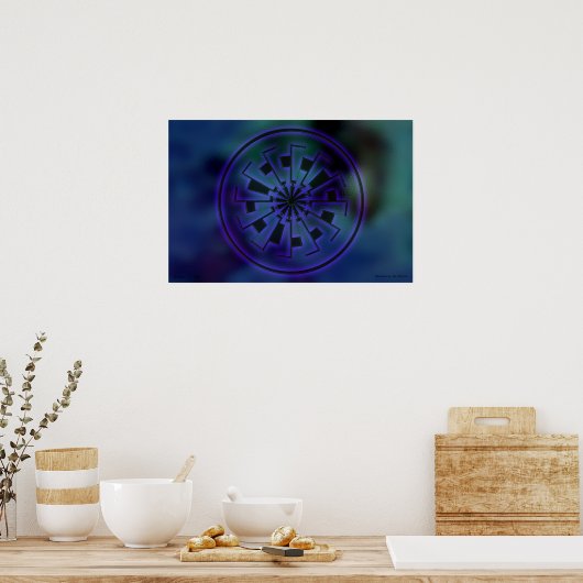 Gravitationszeit Poster (Küche)