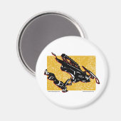 GRAVITÄTSLED-Gelb Magnet (Vorderseite/Rückseite)