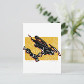 GRAVITÄTSLED-Gelb Postkarte (Stehend Vorderseite)