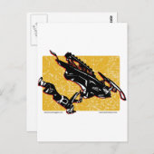 GRAVITÄTSLED-Gelb Postkarte (Vorne/Hinten)