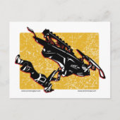 GRAVITÄTSLED-Gelb Postkarte (Vorderseite)