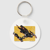 GRAVITÄTSLED-Gelb Schlüsselanhänger (Vorderseite)