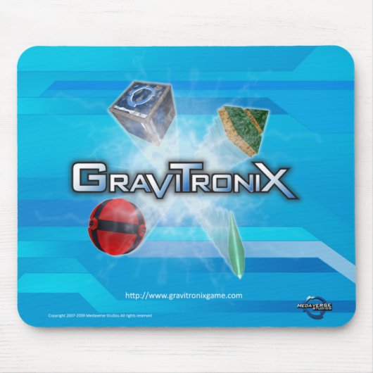 Gravitronix Logo-Mausunterlage Mousepad (Vorne)