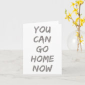 Gravity Apparel _ You Can Go Home Now _ Uni-adults Karte (Gelbe Blume)