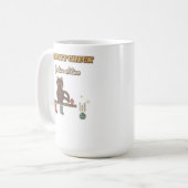Gravity Check Festive Edition Katze Kaffeetasse (Vorderseite Links)