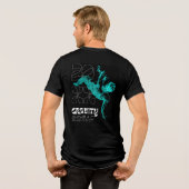 Gravity Dance 2025 - Dynamic Aqua Figure Tri-Blend Shirt (Rückseite voll)