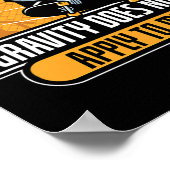 Gravity Does Not Apply To Me Cool Skateboard  Poster (Ecke)