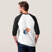Gravity Explorer Astronaut T-Shirt Design (Schwarz voll)