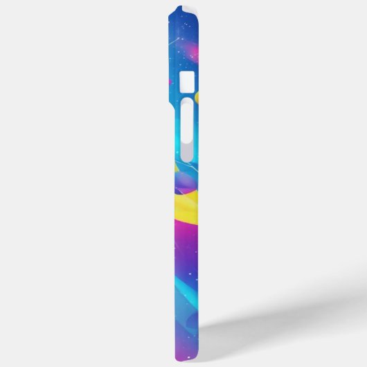 Gravity Flow: Neon Abstract Art Phone Case (Rückseite / Links)