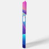 Gravity Flow: Neon Abstract Art Phone Case (Rückseite / Rechts)