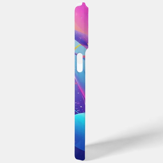 Gravity Flow: Neon Abstract Art Phone Case (Rückseite / Rechts)