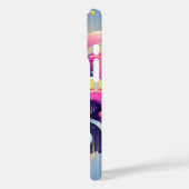 Gravity Flow: Neon Abstract Art Phone Case (Rückseite / Links)