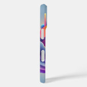 Gravity Flow: Neon Abstract Art Phone Case (Rückseite / Rechts)