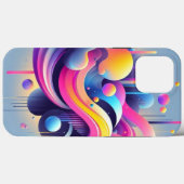 Gravity Flow: Neon-Abstrakte Kunst-Handyhülle Case-Mate iPhone Hülle (Rückseite (Horizontal))