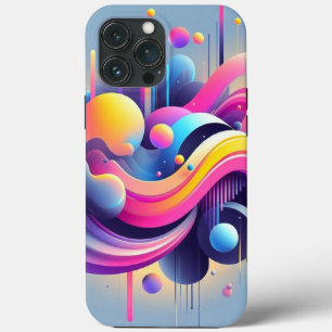 Gravity Flow: Neon-Abstrakte Kunst-Handyhülle Case-Mate iPhone Hülle