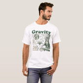 Gravity funny math explanation - with cat T-Shirt (Vorne ganz)