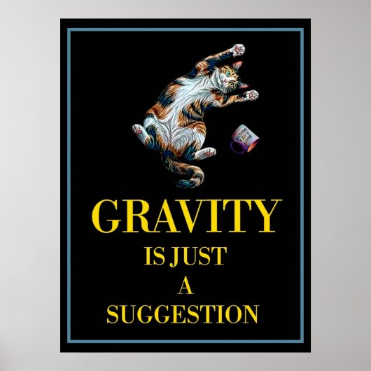 GRAVITY IS JUST A SUGGESTION POSTER (Vorne)