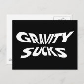 Gravity Ist zum Kotzen - Funny Physics Science Spa Postkarte (Vorne/Hinten)