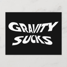 Gravity Ist zum Kotzen - Funny Physics Science Spa Postkarte
