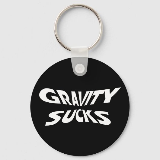Gravity Ist zum Kotzen - Funny Physics Science Spa Schlüsselanhänger (Vorderseite)