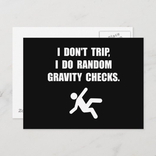 Gravity-Karos Postkarte (Vorne/Hinten)