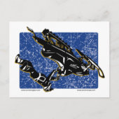 GRAVITY-LEDs in blau Postkarte (Vorderseite)