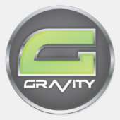 Gravity-Logo-Aufkleber Runder Aufkleber (Vorderseite)