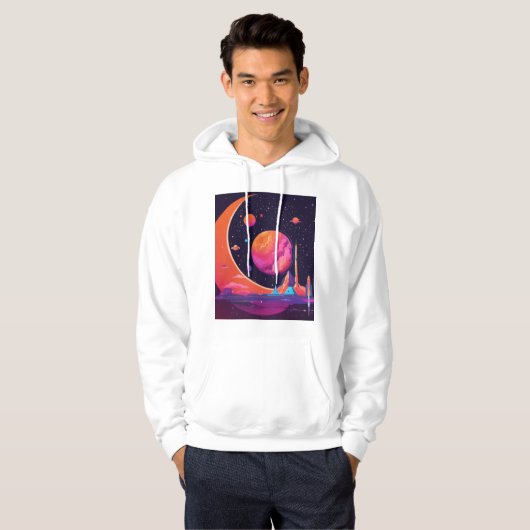 Gravity & Magnetism in Space – Futuristic hoodies (Vorne ganz)
