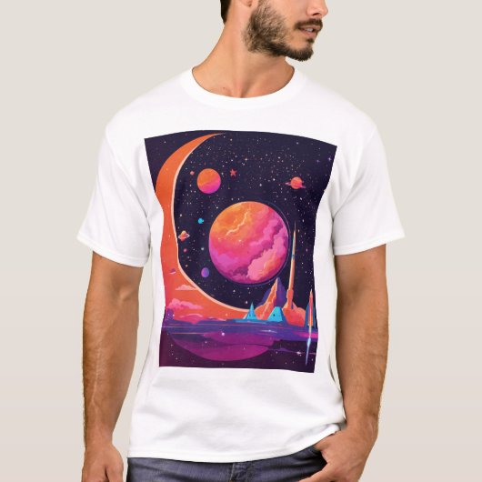 Gravity & Magnetism in Space – Futuristic Science  T-Shirt (Vorderseite)