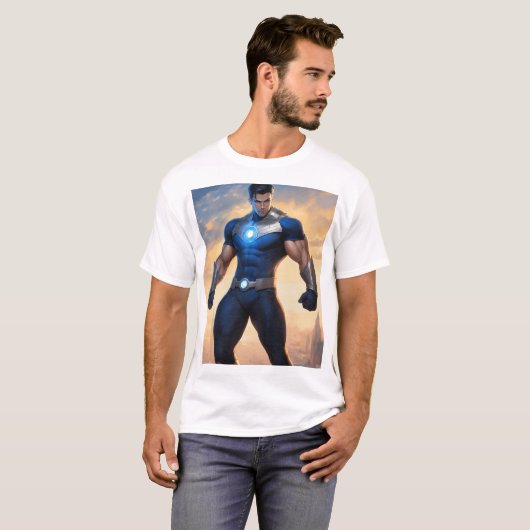 Gravity & Magnetismus Superhero T-Shirt (Vorne ganz)