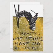 Gravity Skier Briefpapier (Vorne/Hinten)