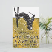 Gravity Skier Briefpapier (Stehend Vorderseite)