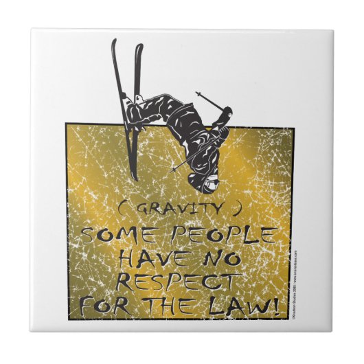 Gravity Skier Fliese (Vorderseite)