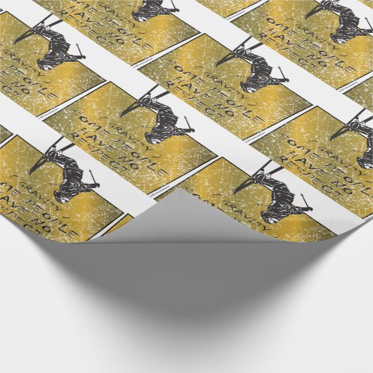 Gravity Skier Geschenkpapier (Ecke)