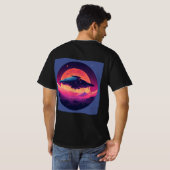 Gravity Space Design T-Shirt (Schwarz voll)