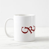 Gravity Typografy Coffee Tasse (Links)