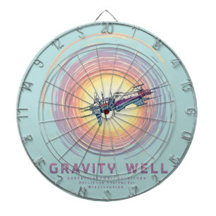 Gravity Well Dartboard: Eine kosmische Herausforde Dartscheibe