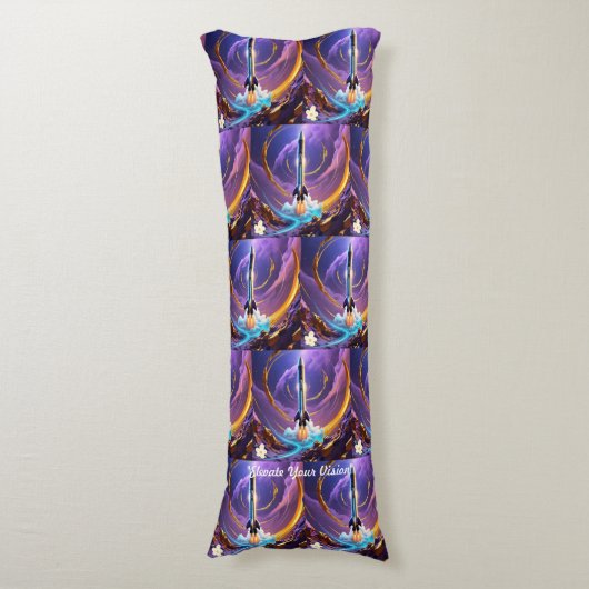 "Gravity's Challenge Accepted" Seitenschläferkissen (Vorderseite Vertikal)