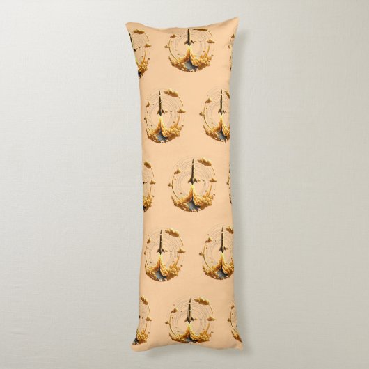 "Gravity's Challenge Accepted" Seitenschläferkissen (Rückseite (Vertikal))